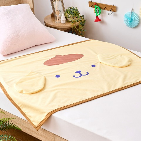 ブランケット（ひざ掛けサイズ・ポムポムプリン）