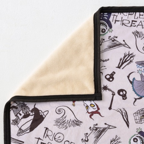 ブランケット（ひざ掛けサイズ　ナイトメアー・ビフォア・クリスマス）