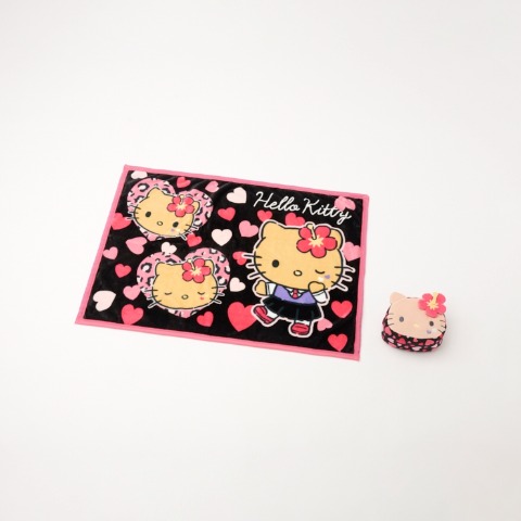 ポーチ付ブランケット（ひざ掛けサイズ・ハローキティ）