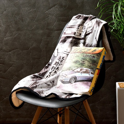 ブランケット（ひざ掛けサイズ・頭文字D）