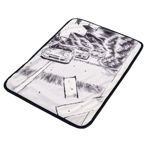 ブランケット（ひざ掛けサイズ・頭文字D）