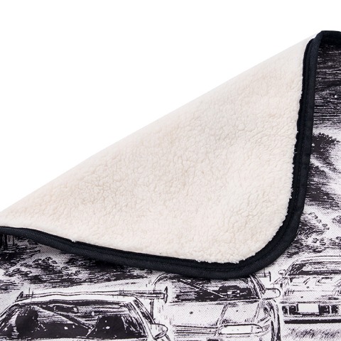 ブランケット（ひざ掛けサイズ・頭文字D）