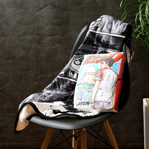 ブランケット（ひざ掛けサイズ・頭文字D）