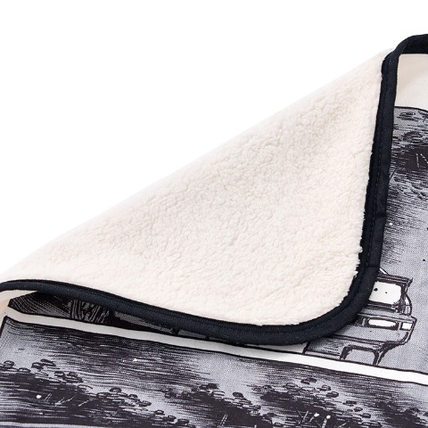 ブランケット（ひざ掛けサイズ・頭文字D）