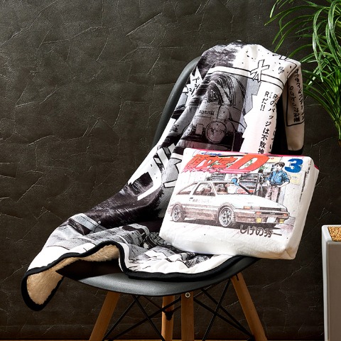 ブランケット（ひざ掛けサイズ・頭文字D）