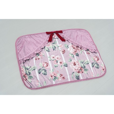 ポーチ付ブランケット（ひざ掛けサイズ・青木美沙子）