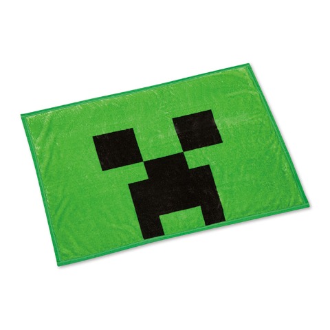 ポーチ付ブランケット（ひざ掛けサイズ・マインクラフト）