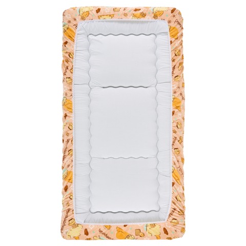 ワンタッチシーツ（シングルロングサイズ・ポムポムプリン）