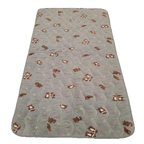 敷きパッド（シングルサイズ・FIBER HEAT）カワウソ柄