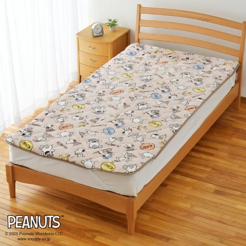 敷きパッド（シングルサイズ・PEANUTS）