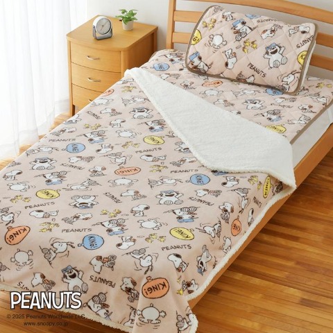敷きパッド（シングルサイズ・PEANUTS）