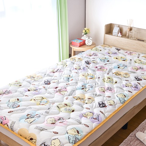 敷きパッド（シングルサイズ・ポムポムプリン）