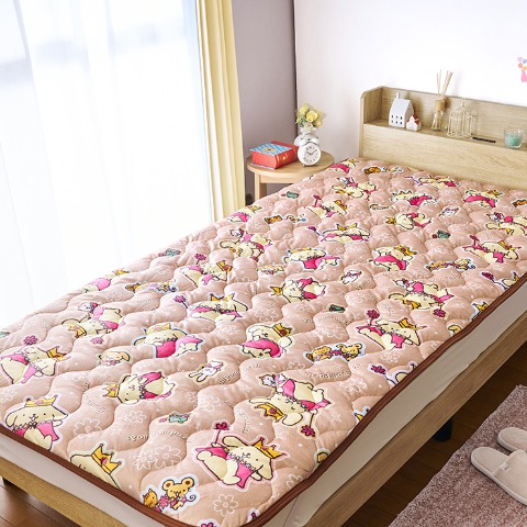 敷きパッド（シングルサイズ・ポムポムプリン）