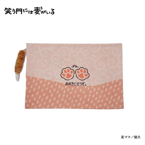 枕カバー（43×63cm・笑う門には麦がいる）