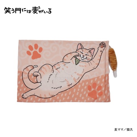 枕カバー（43×63cm・笑う門には麦がいる）