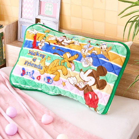 枕パッド（43×63cm・ミッキーフレンズ）