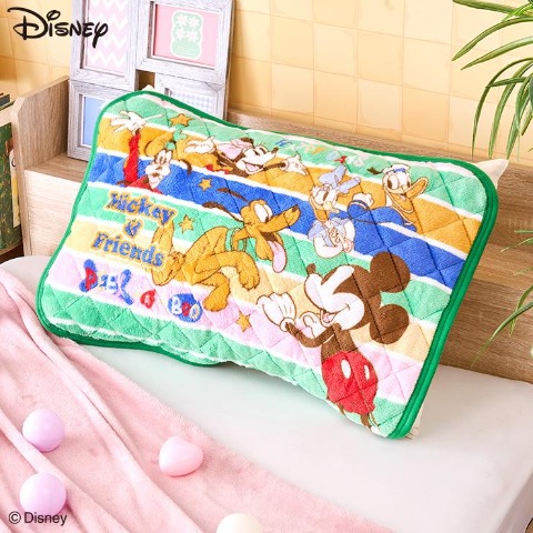 枕パッド（43×63cm・ミッキーフレンズ）