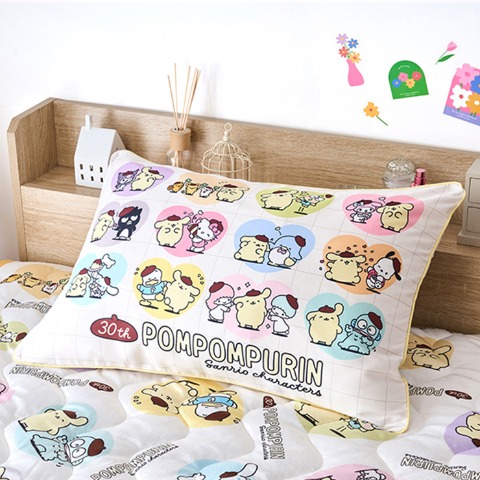 枕カバー（43×63cm・ポムポムプリン）