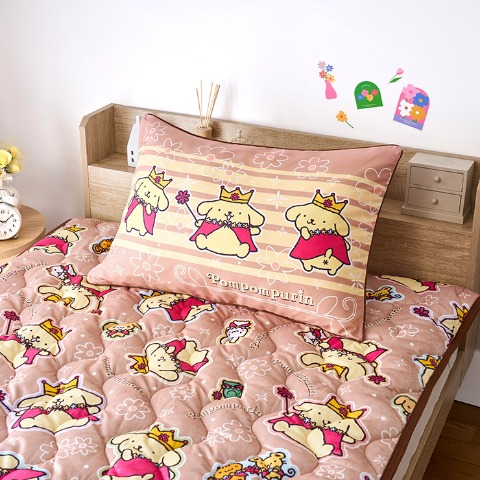 枕カバー（43×63cm・ポムポムプリン）