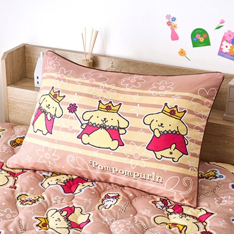 枕カバー（43×63cm・ポムポムプリン）