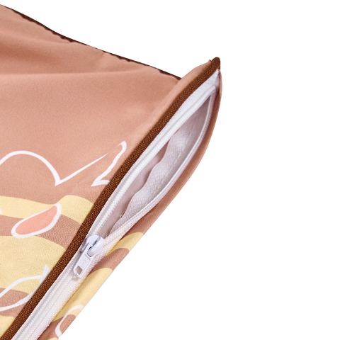 枕カバー（43×63cm・ポムポムプリン）