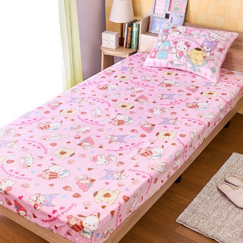 ボックスシーツ（シングルサイズ・サンリオキャラクターズ）