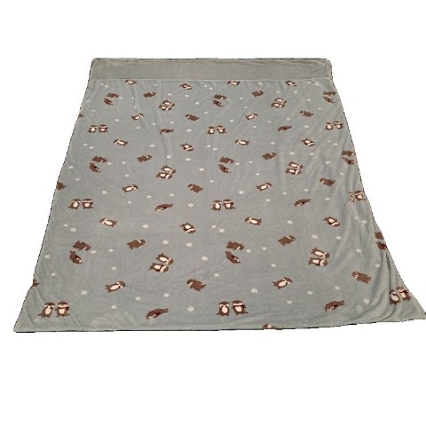 掛けふとんカバー（シングルロングサイズ・FIBER HEAT）カワウソ柄