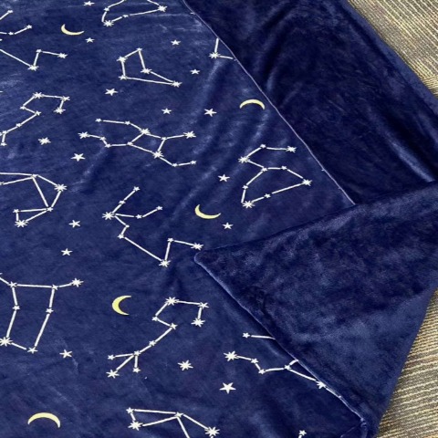 掛けふとんカバー（セミダブルロングサイズ・FIBER HEAT）星座柄