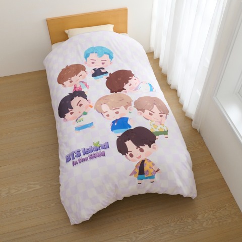 掛けふとんカバー（シングルロングサイズ・BTS Island:インザソム）