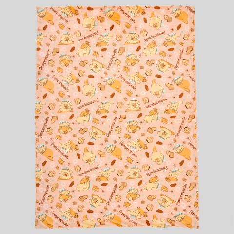 掛けふとんカバー（シングルロングサイズ・ポムポムプリン）