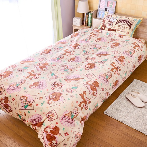 掛けふとんカバー（シングルロングサイズ・チップ＆デール）