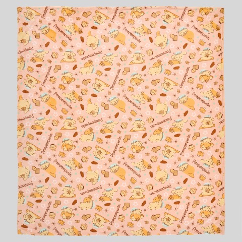 掛けふとんカバー（ダブルロングサイズ・ポムポムプリン）