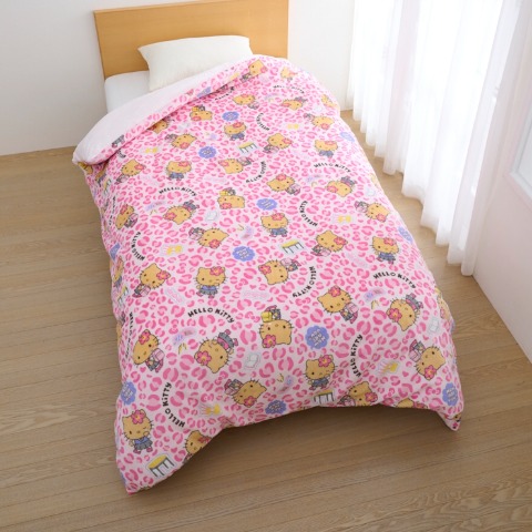 掛けふとんカバー（シングルロングサイズ・ハローキティ）