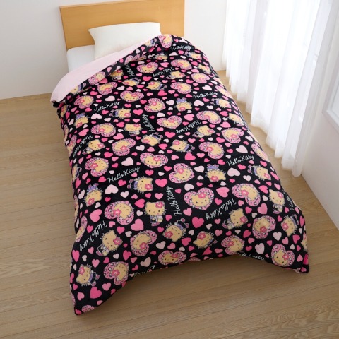 掛けふとんカバー（シングルロングサイズ・ハローキティ）