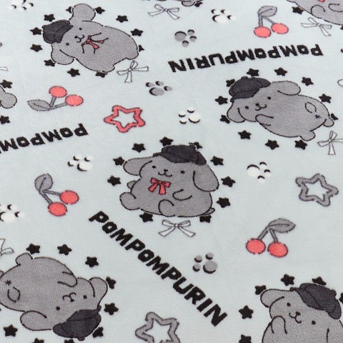 掛けふとんカバー（シングルロングサイズ・ポムポムプリン）