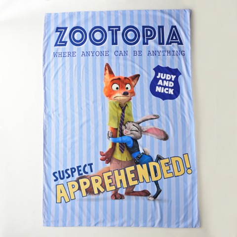 掛けふとんカバー（シングルロングサイズ・ズートピア）