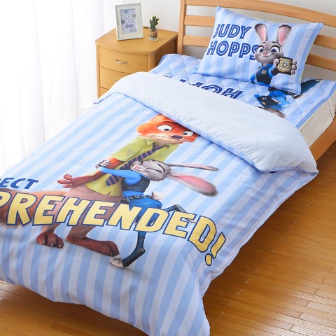 掛けふとんカバー（シングルロングサイズ・ズートピア）