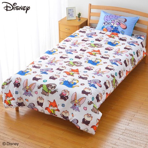 掛けふとんカバー（シングルロングサイズ・ズートピア）
