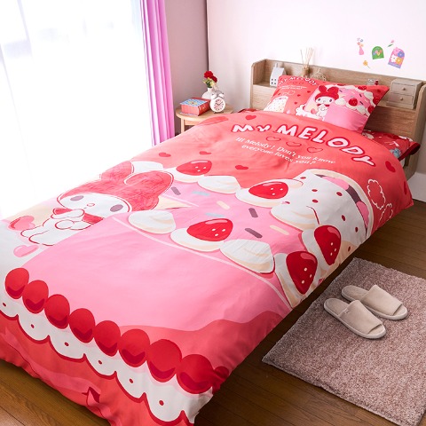 掛けふとんカバー（シングルロングサイズ・マイメロディ）
