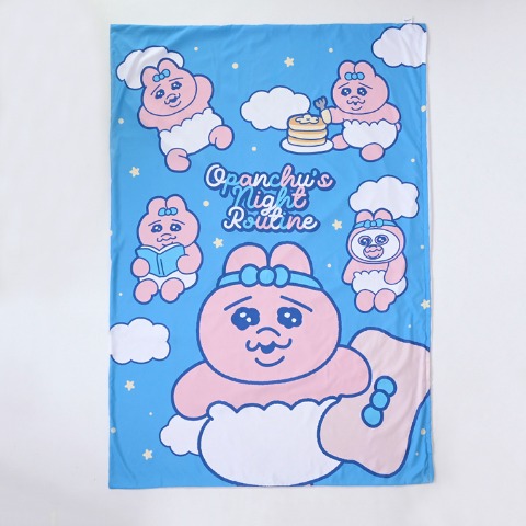 掛けふとんカバー（シングルロングサイズ・おぱんちゅうさぎ）