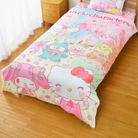 掛けふとんカバー（シングルロングサイズ・サンリオキャラクターズ）