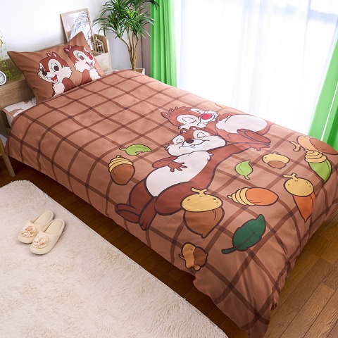 掛けふとんカバー（シングルロングサイズ・チップとデール）