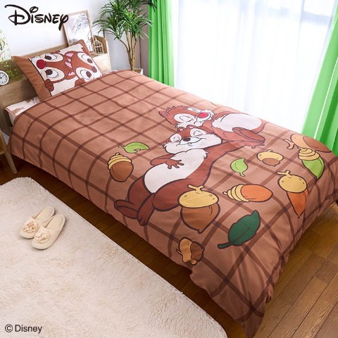 掛けふとんカバー（シングルロングサイズ・チップとデール）