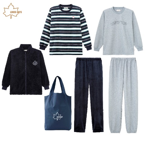 メンズ　LOGOS DAYS　ルームウェアハッピーバッグ3点セット