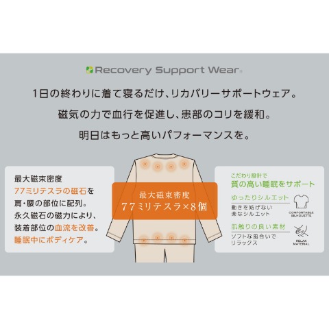 メンズ　ルームウェア（リカバリーサポートウェア）M～LL