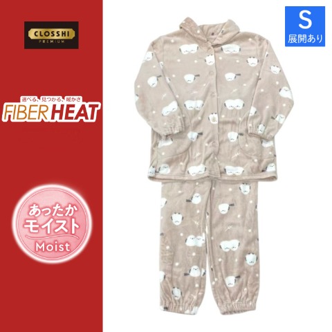 レディース　パジャマ（FIBERHEAT）