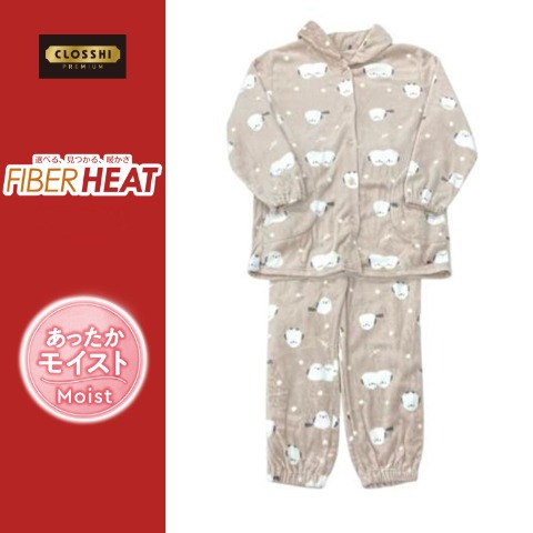 レディース　パジャマ（FIBERHEAT）