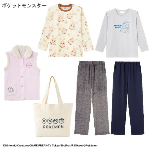 レディース 「ポケットモンスター」 ルームウェアハッピーバッグ3点セット