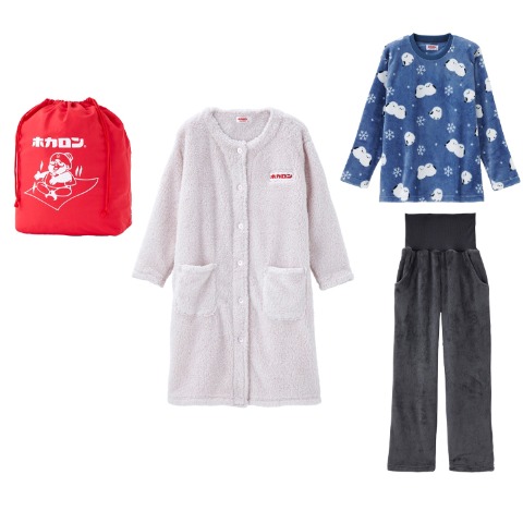 レディース　ホカロン　ルームウェアハッピーバッグ2点セット