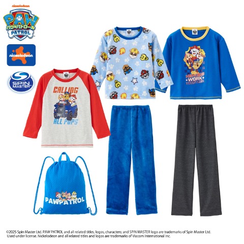 ボーイズ　パウ・パトロール　パジャマハッピーバッグ3点セット（110・120cm）